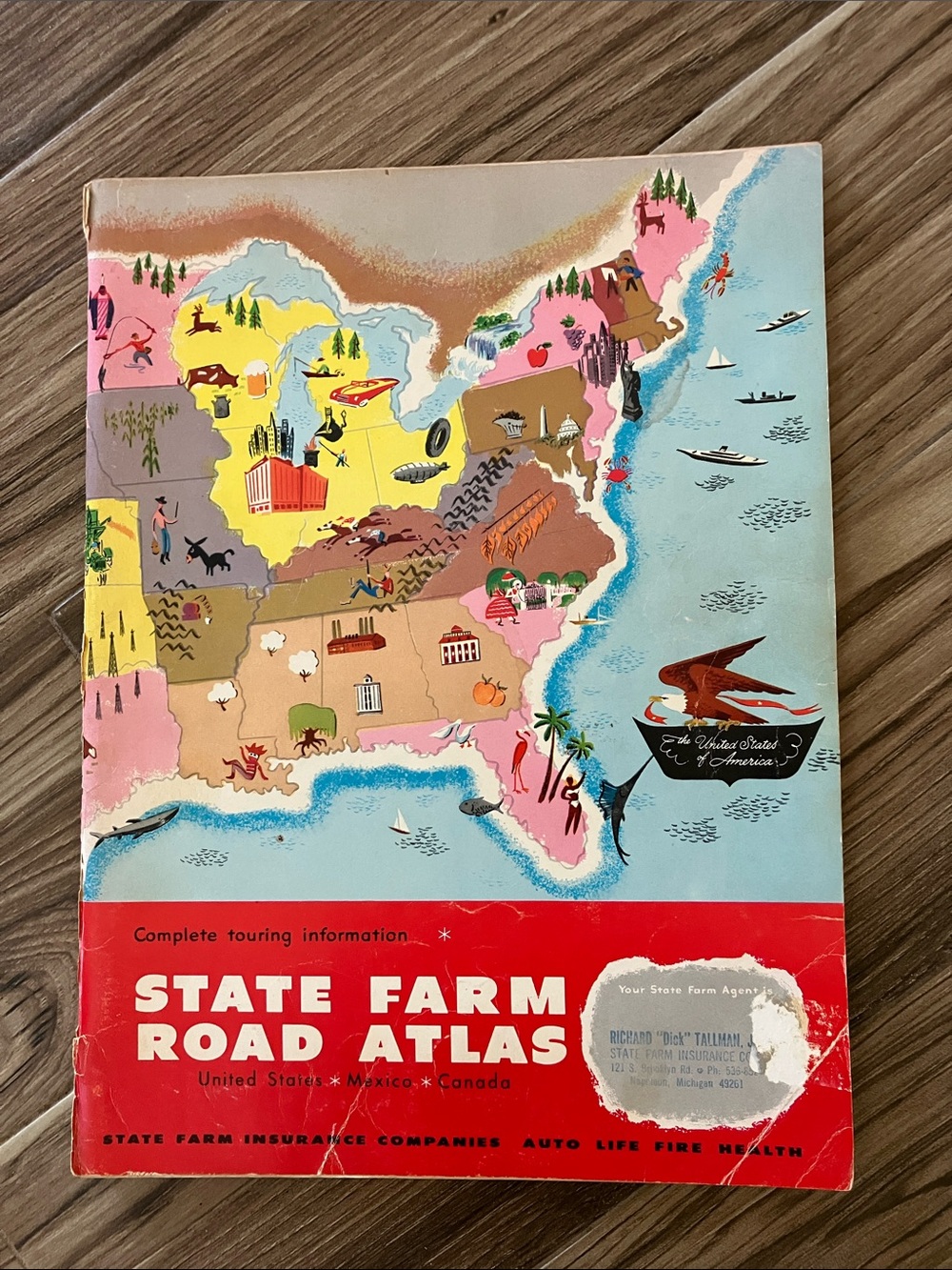 1979 State Farm Road Atlas Vintage